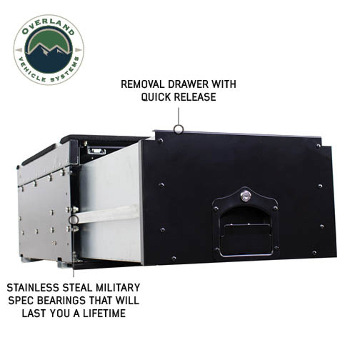 Overland Vehicle Systems Cargo Box W/Slide Out Drawer & Working Station