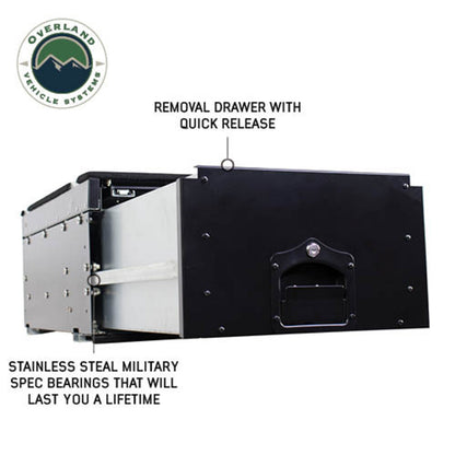 Overland Vehicle Systems Cargo Box W/Slide Out Drawer & Working Station