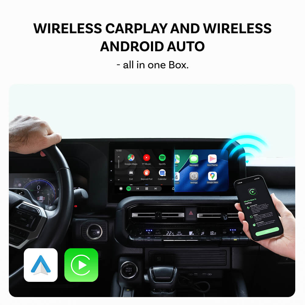 Ottocast Play2Video X Wireless CarPlay/Android Auto All-in-1 Adapter