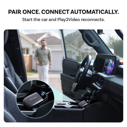 Ottocast Play2Video X Wireless CarPlay/Android Auto All-in-1 Adapter