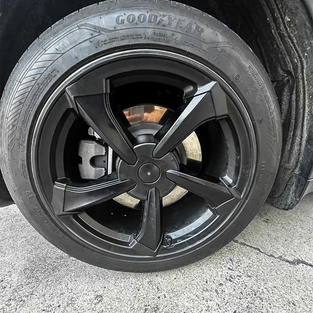 Yeslak Premium Rim Protector for 2026 Tesla Model Y Juniper 19’’ Crossflow Wheels – Curb Rash Protection & Stylish Upgrade