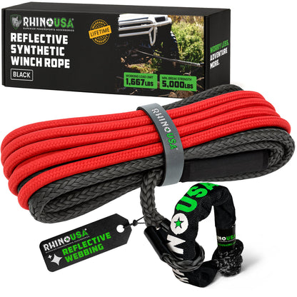 Rhino USA Synthetic Winch Rope