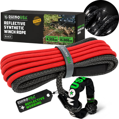 Rhino USA Synthetic Winch Rope