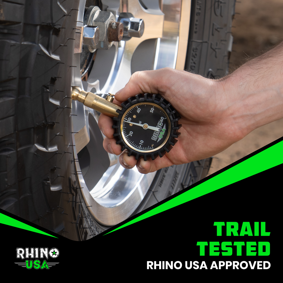 Rhino USA 60 PSI Tire Pressure Gauge