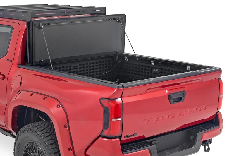 Rough Country Hard Tri-Fold Flip up Bed Cover For Tacoma (2024-Current)