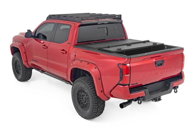 Rough Country Hard Tri-Fold Flip up Bed Cover For Tacoma (2024-Current)