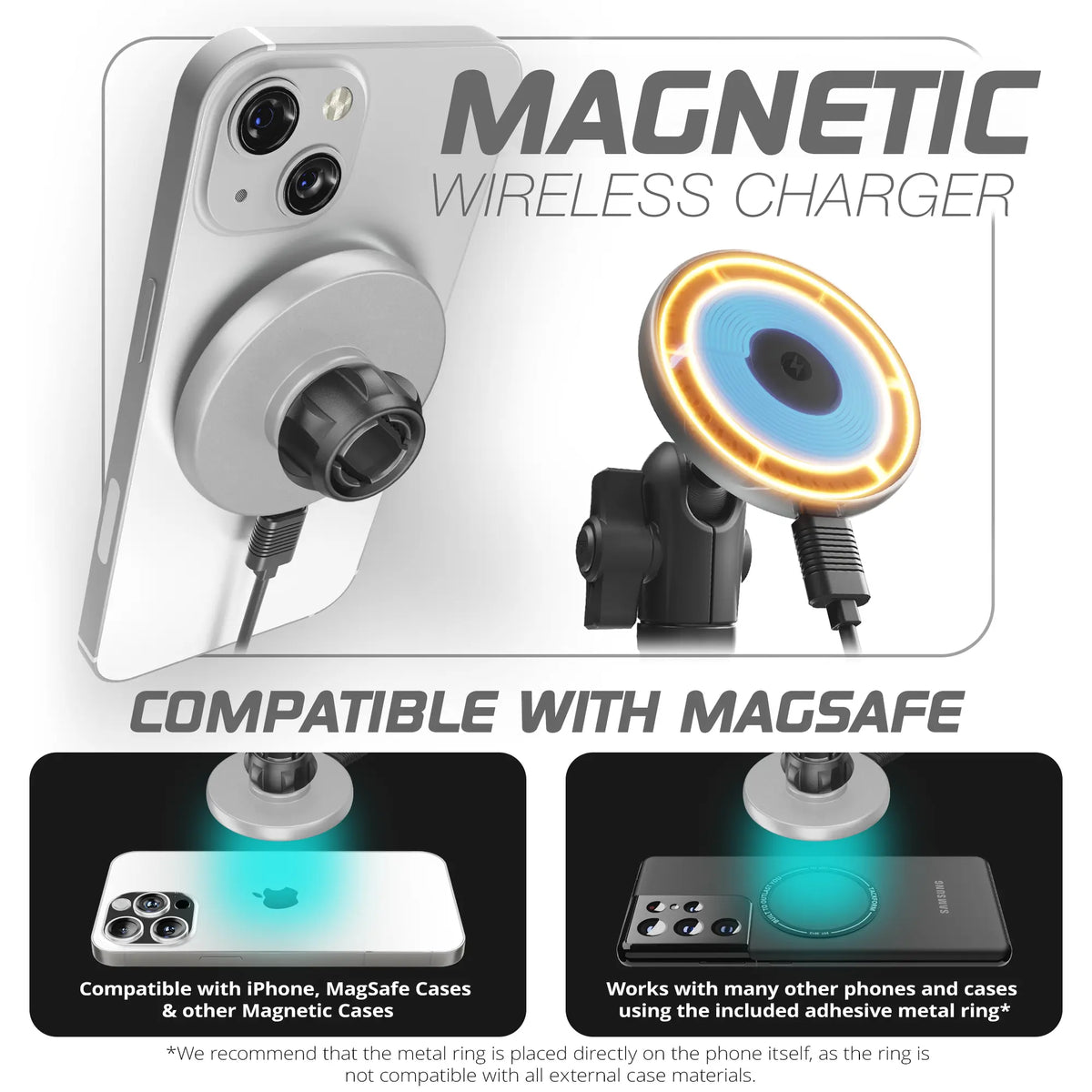 Tackform LINK™ Vent Mount Bracket With MagSafe Wireless Charging Phone Holder For Tundra (2014-2021)