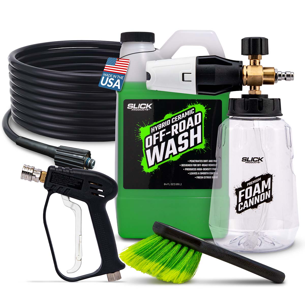 Slick Products Pro Premium Foam Cannon Wash Kit - Off-Road