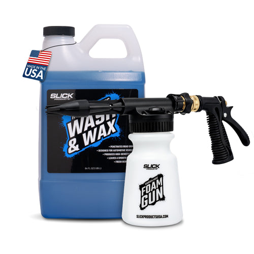 Slick Products Wash & Wax + Foam Gun Bundle
