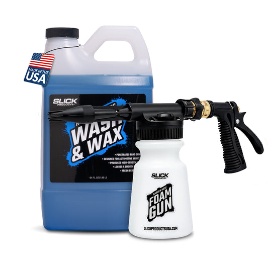Slick Products Wash & Wax + Foam Gun Bundle
