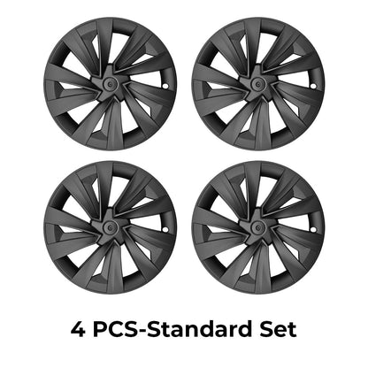 Yeslak Tesla Model Y Juniper 19" Crossflow Wheel Covers | Helix Style ABS Polymer Curb Rash Protectors (2025+)