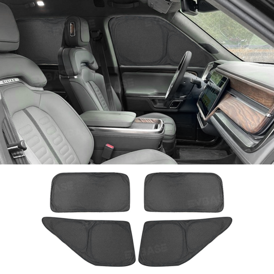 EVBASE Side Window Sunshade for Rivian R1S Reflective Foldable Sun Visor Protector Blocks UV Rays