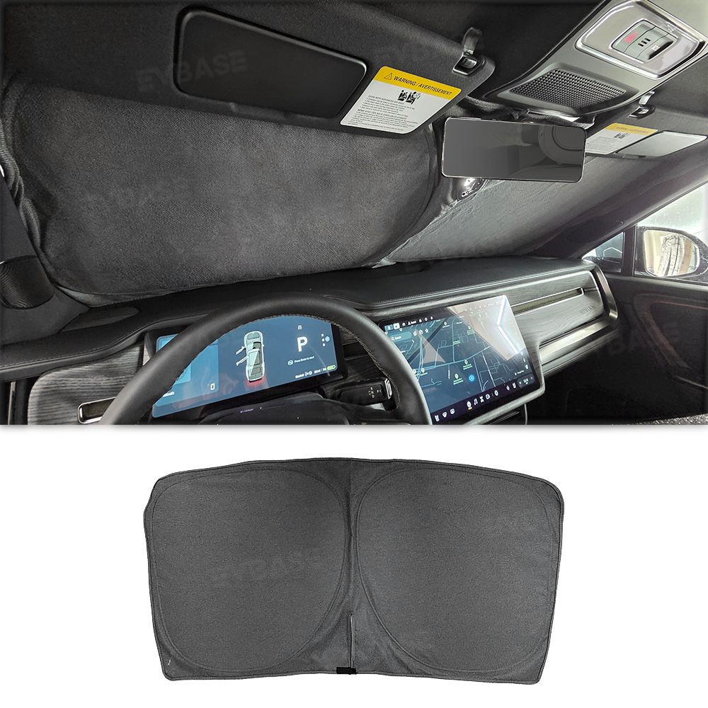 EVBASE Side Window Sunshade for Rivian R1S Reflective Foldable Sun Visor Protector Blocks UV Rays