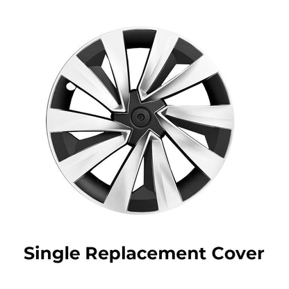 Yeslak Tesla Model Y Juniper 19" Crossflow Wheel Covers | Helix Style ABS Polymer Curb Rash Protectors (2025+)