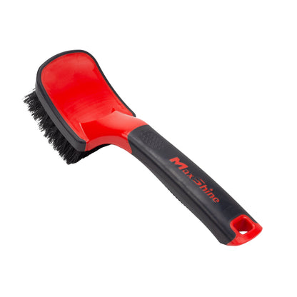 MaxShine Soft Grip Heavy Duty Tire Brush with Short Handle