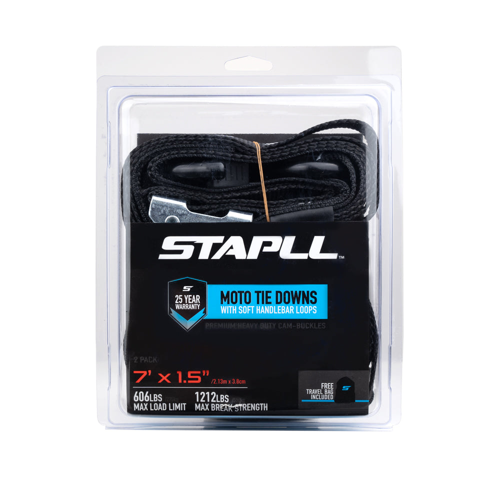 STAPLL 1.5" X 7' HD Moto Tie Down Set (2-Pack)