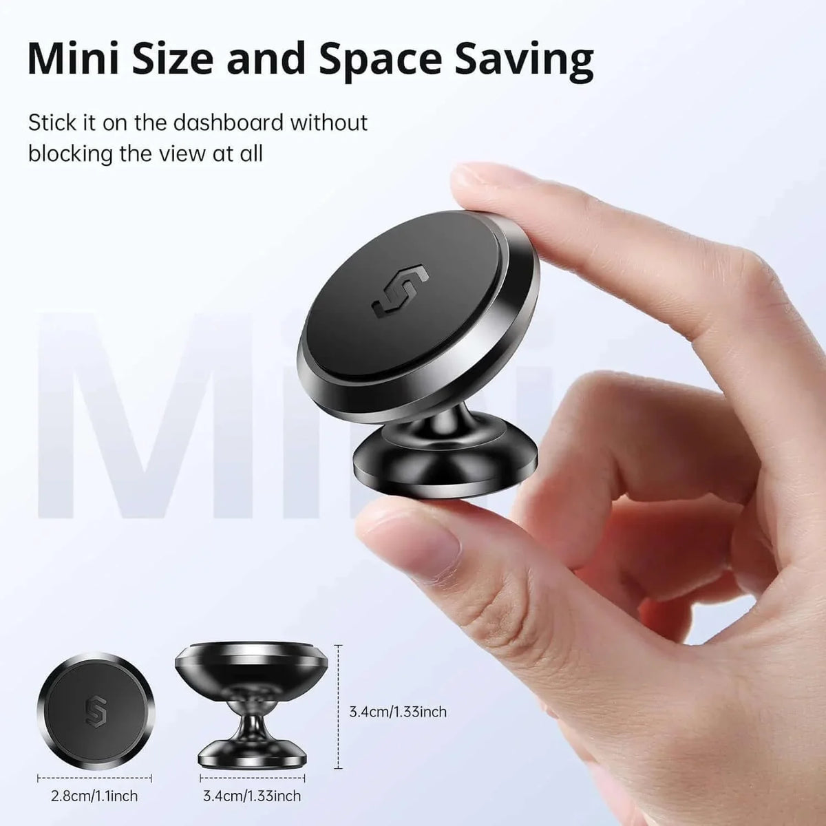 Syncwire Magnetic In-Car Phone Mount (Metal Plates Included)