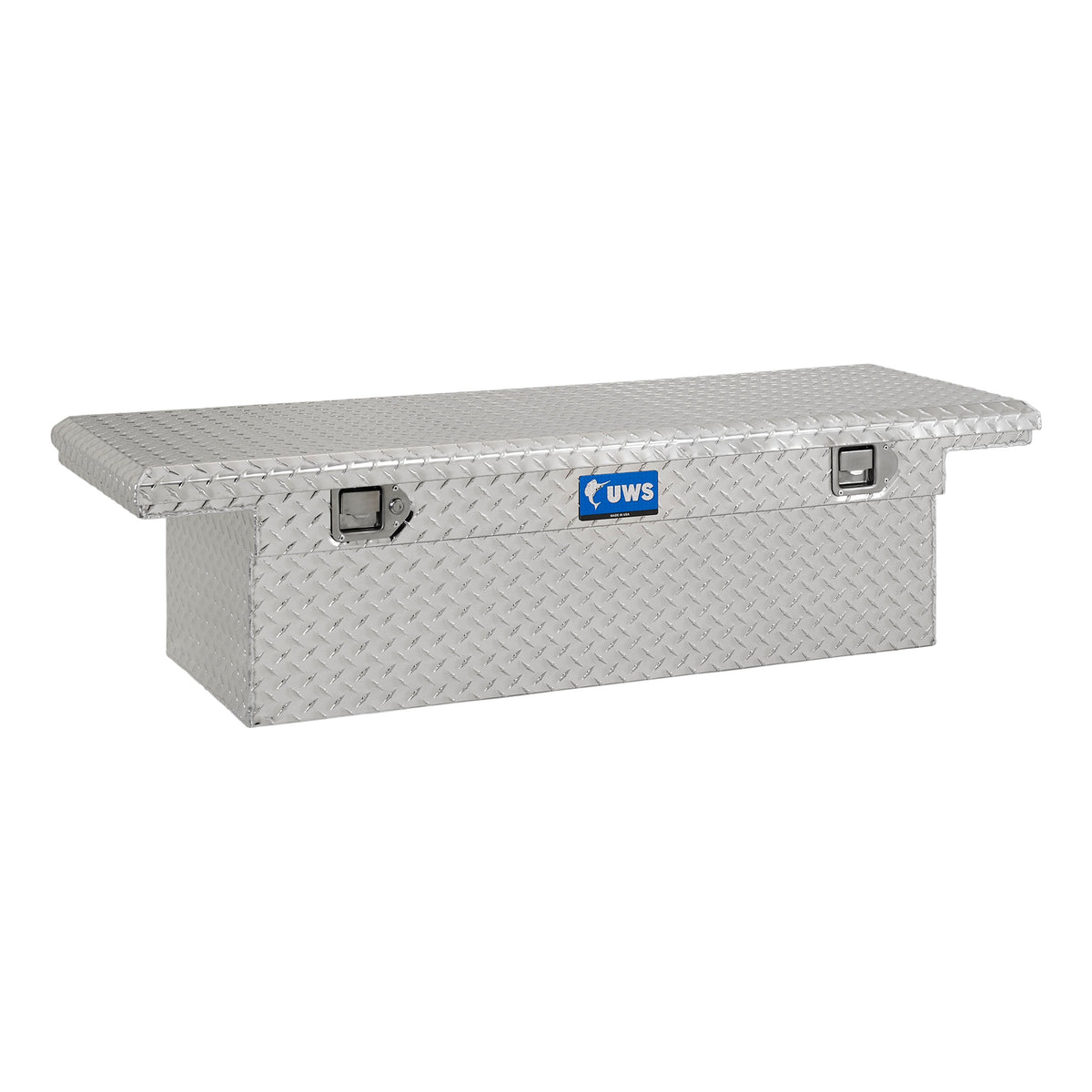 UWS Bright Aluminum 58" Crossover Truck Tool Box, Low Profile (LTL Shipping Only)