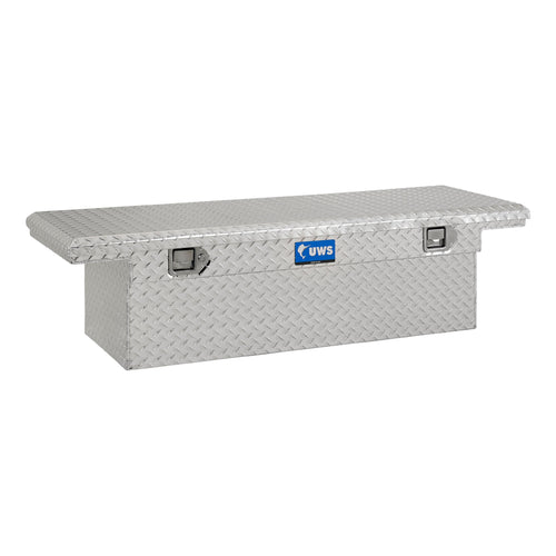UWS Bright Aluminum 58" Crossover Truck Tool Box, Low Profile (LTL Shipping Only)