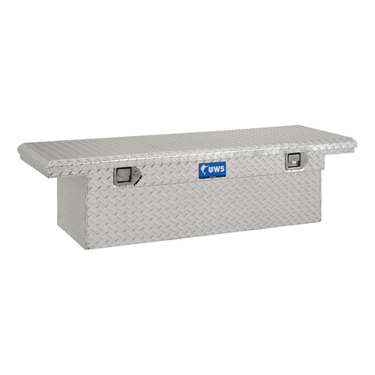 UWS Bright Aluminum 58" Crossover Truck Tool Box, Low Profile (LTL Shipping Only)
