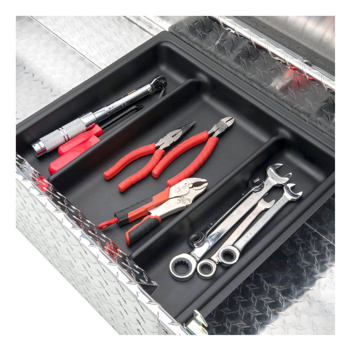 UWS Bright Aluminum 58" Crossover Truck Tool Box, Low Profile (LTL Shipping Only)