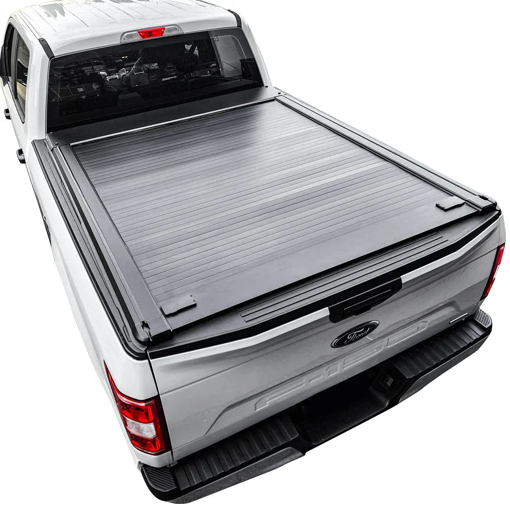 SYNETICUSA Explore Starter Kit - MR Retractable PRO Tonneau Cover + 8 Pcs Truck Bed Light Kit