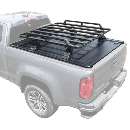 SYNETICUSA [2-in-1 Bundle] Toyota Tacoma Retractable Tonneau Cover w/ Rack System