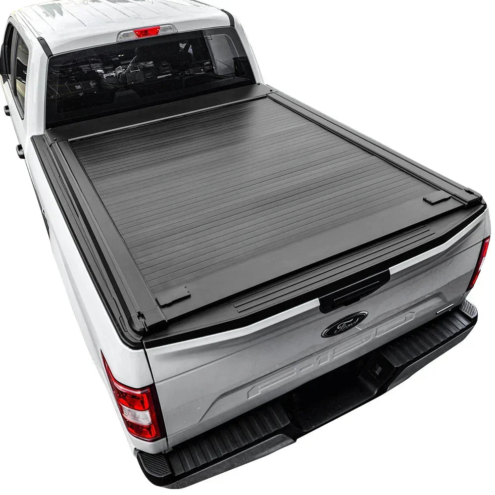 SYNETICUSA Explore Starter Kit - MR Retractable PRO Tonneau Cover + 8 Pcs Truck Bed Light Kit
