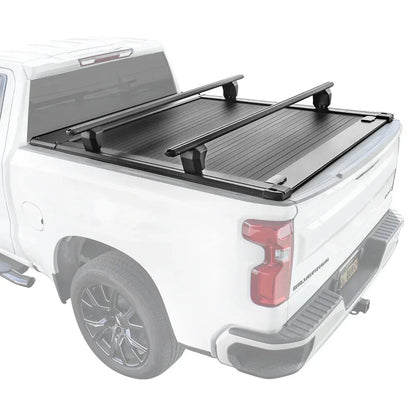 SYNETICUSA [2-in-1 Bundle] Toyota Tacoma Retractable Tonneau Cover w/ Rack System