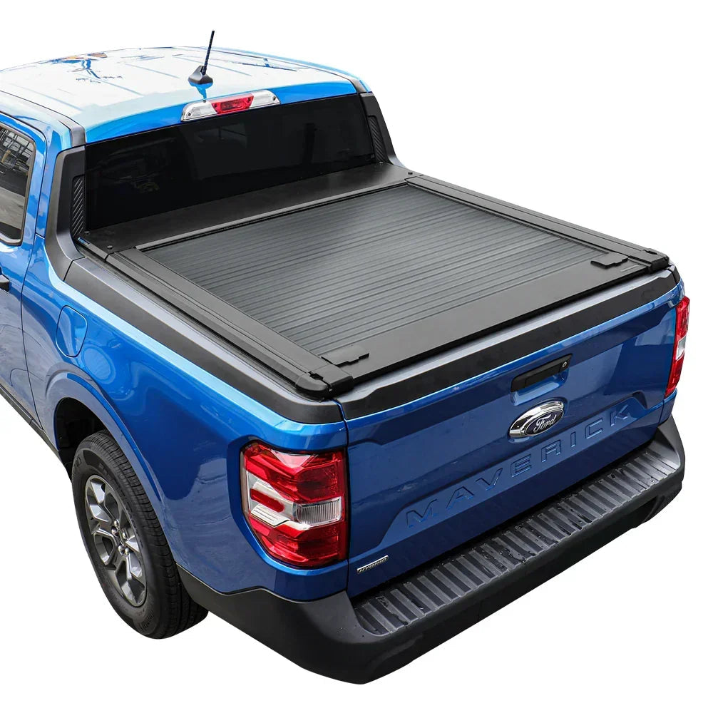 SYNETICUSA Explore Starter Kit - MR Retractable PRO Tonneau Cover + 8 Pcs Truck Bed Light Kit