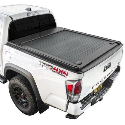 SYNETICUSA Explore Starter Kit - MR Retractable PRO Tonneau Cover + 8 Pcs Truck Bed Light Kit