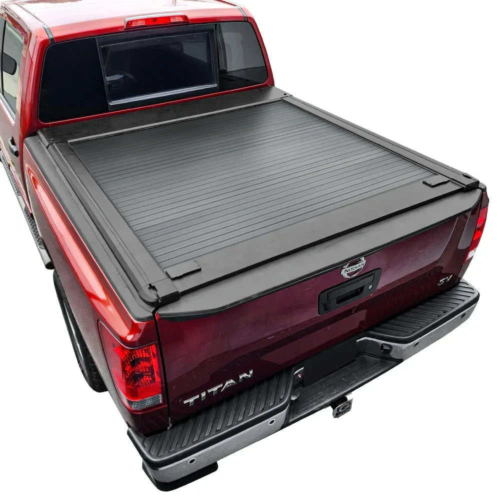 SYNETICUSA Explore Starter Kit - MR Retractable PRO Tonneau Cover + 8 Pcs Truck Bed Light Kit