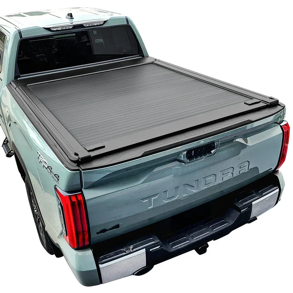SYNETICUSA Explore Starter Kit - MR Retractable PRO Tonneau Cover + 8 Pcs Truck Bed Light Kit