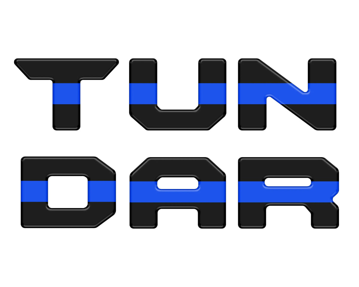 Tufskinz.com Bed Rail Tailgate Letter Overlays Fits 2022-2027 Toyota Tundra