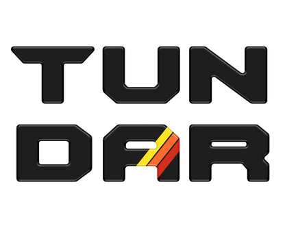 Tufskinz.com Bed Rail Tailgate Letter Overlays Fits 2022-2027 Toyota Tundra