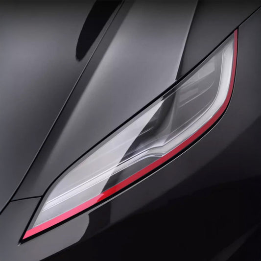 Yeslak Tesla Model 3 Highland Headlight Trim Film (2024+) – Color PPF Overlay for Subtle Styling Upgrade