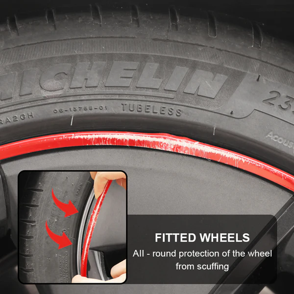 Yeslak Tesla Model S/3/X/Y Alloy Rim Protectors – Premium Wheel Rash Protection for Tesla Owners