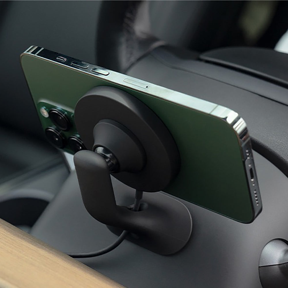 Yeslak Tesla Wireless Charging Phone Mount for Model 3/Y – OBD-II Power & Steering Wheel Installation