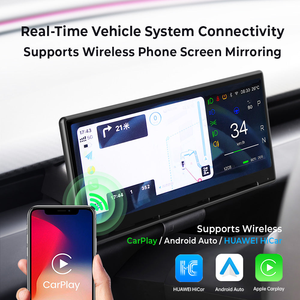 Yeslak Tesla 8.9" CarPlay / Android Auto Instrument Cluster for Model 3/Y (2024+ Model 3, 2025 Model Y)