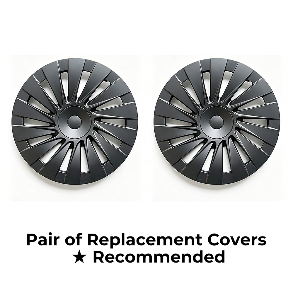 Yeslak Tesla Induction Style Wheel Covers for 2026+ Model Y Juniper Standard 18" Aperture Wheels