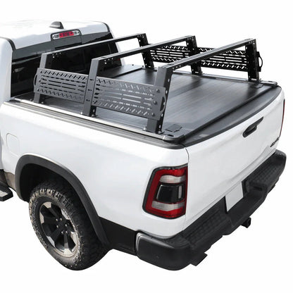 SYNETICUSA [2-in-1 Bundle] Nissan Titan Retractable Tonneau Cover w/ Rack System