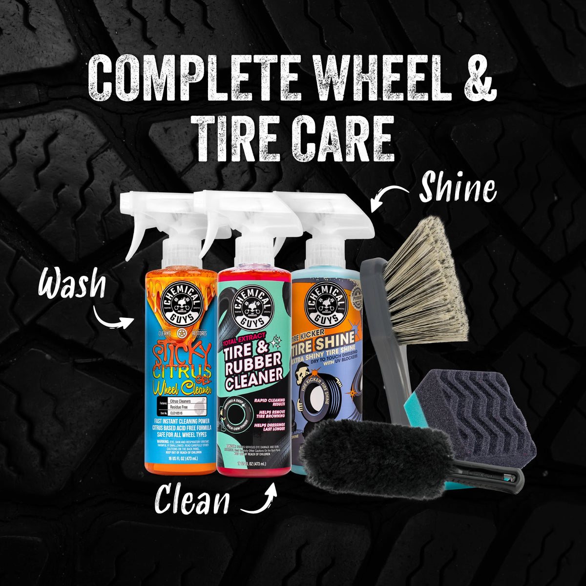 Chemical Guys Wheel & Tire Complete Clean Kit