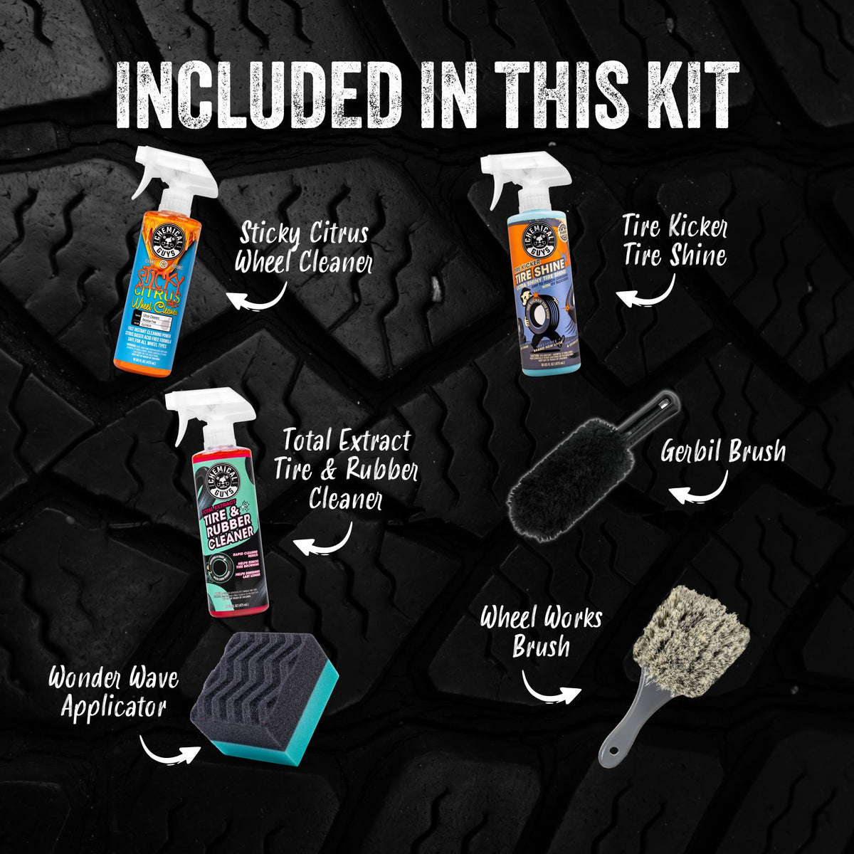 Chemical Guys Wheel & Tire Complete Clean Kit