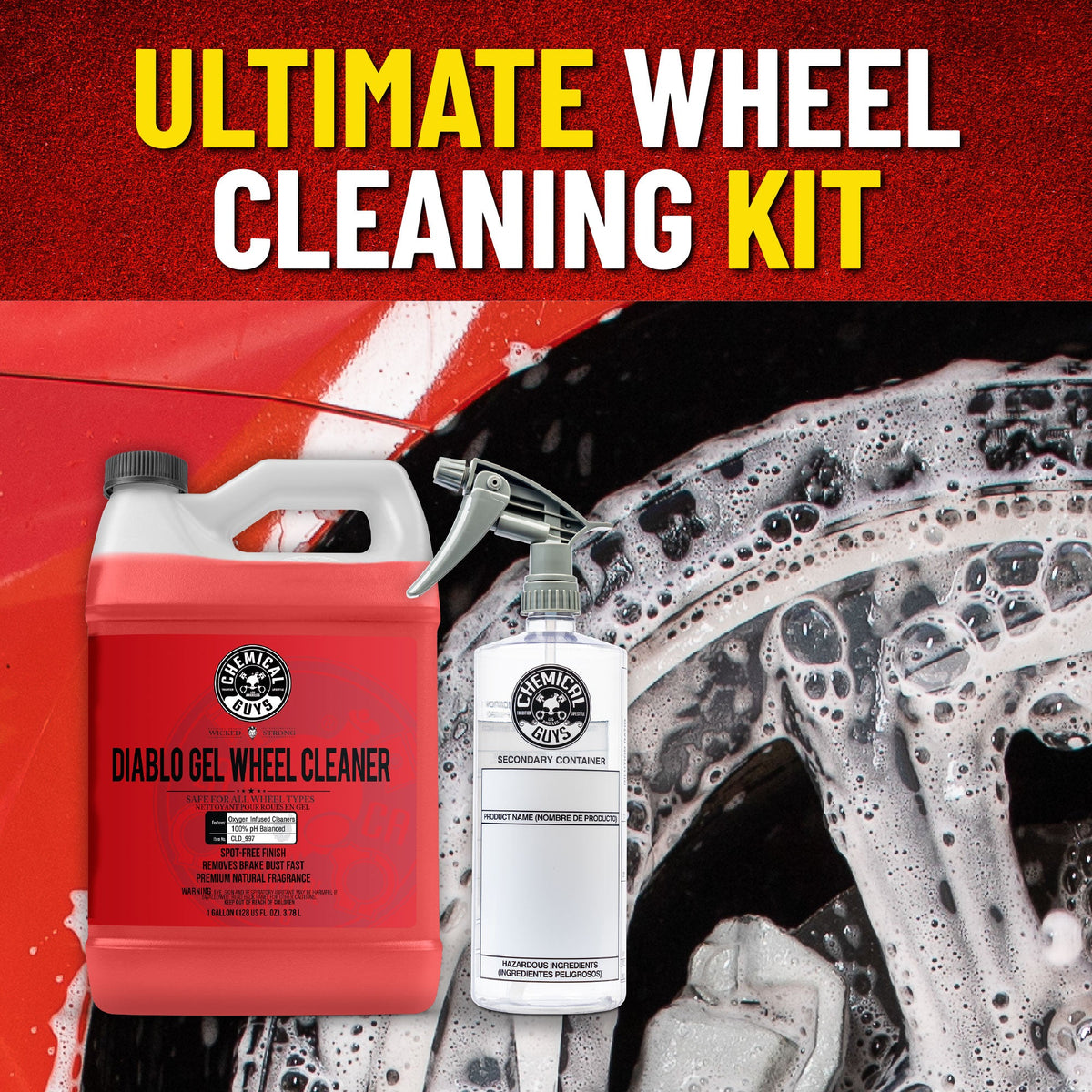 Chemical Guys Diablo Wheel Cleaning Concentrate Bundle