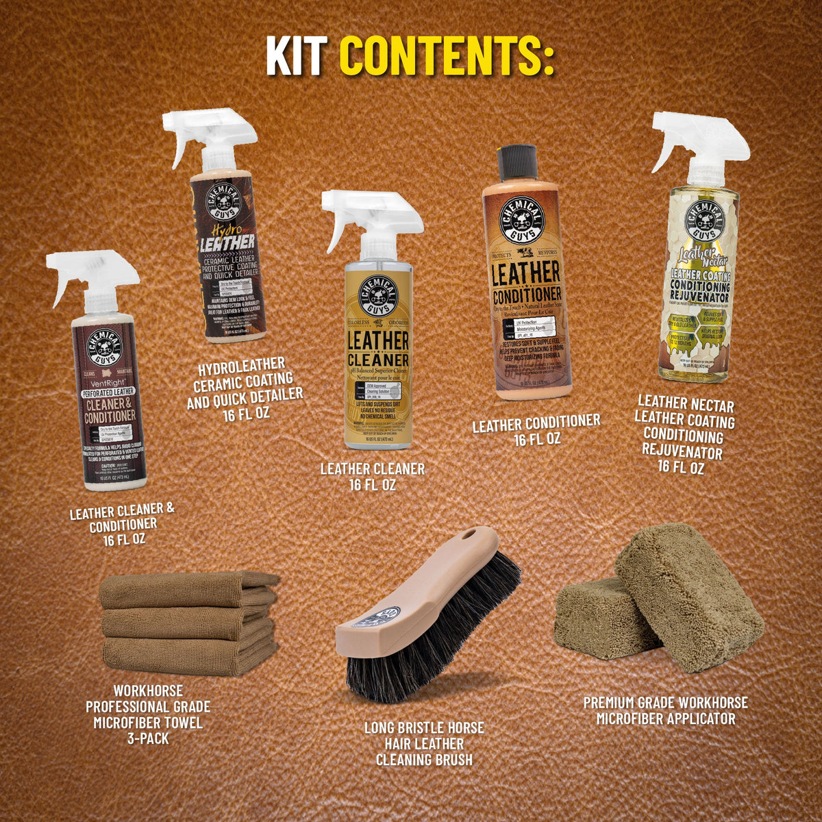 Chemical Guys Leather Care Arsenal Kit