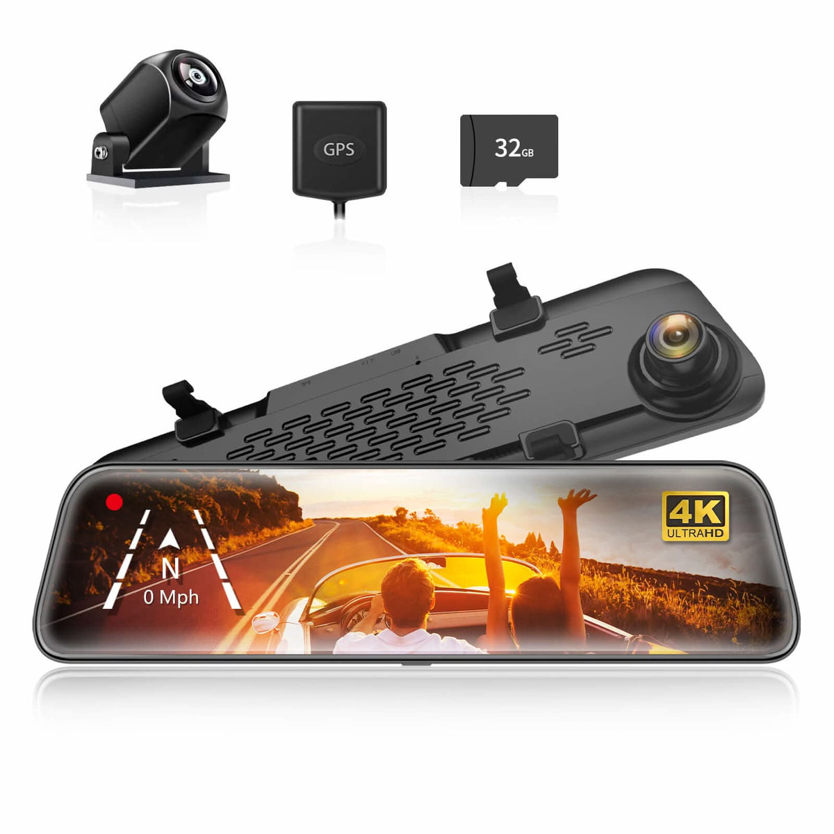 WOLFBOX G840S Mirror Dash Cam