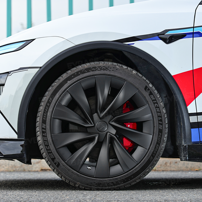 EVBASE Wheel Covers for Tesla Model Y Juniper 20" Helix 2.0 Wheels Matte Black Hubcaps Rim Covers