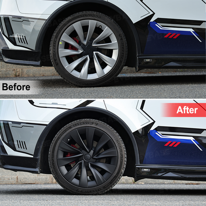 EVBASE Wheel Covers for Tesla Model Y Juniper 20" Helix 2.0 Wheels Matte Black Hubcaps Rim Covers