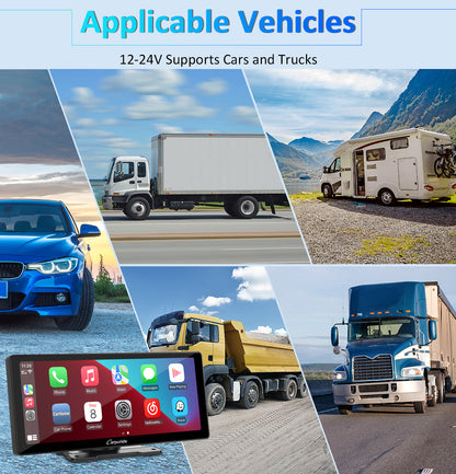 CARPURIDE W103 Portable Smart Multimedia Dashboard Console With Backup Camera