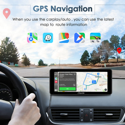 CARPURIDE W609 Portable Smart Multimedia Dashboard Console With Backup Camera